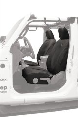 Bestop Seat Covers for 2020-2024 GLADIATOR, 2018-2024 WRANGLER - 2929035 Front, Black Diamond, Jeep 2018-19 Wrangler Unlimited, Gladiator, JL 4-door Fits Factory Front Seats, Pair thumbnail 2