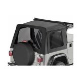 Bestop Tinted Window Kits for 1997-2006 WRANGLER - 5869935 Kit, Sunrider, Steel Full/Steel Half Doors, Polymer Cloth, Windows, Black Diamond, Jeep, Kit thumbnail 1