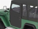 Bestop 2-Piece Soft Doors for 1966-1977 BRONCO - 5177201 Doors, Upper and Lower, Fabric, Black, Super Top, Driver and Passenger Side, Ford, SUV, Pair thumbnail 2