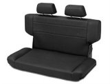 Bestop TrailMax II Fold and Tumble Black Vinyl Seat 3943501 Seat, Tumble, Rear Bench, Vinyl, Black, Jeep, Each thumbnail 4