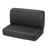 Bestop TrailMax II Fixed-Back Rear Black Denim Vinyl Bench Seat 3943715 Seat, II, Fixed, Bench, Vinyl, Denim, Jeep, Each thumbnail 1