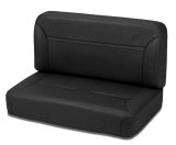 Bestop TrailMax II Fixed-Back Rear Black Denim Vinyl Bench Seat 3943715 Seat, II, Fixed, Bench, Vinyl, Denim, Jeep, Each thumbnail 2