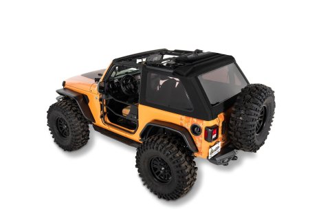 Bestop Trektop Glide Slantback Soft Tops 54930-17 Top, Slantback, Black Twill, 2 Door, JL, Jeep, Kit thumbnail 3