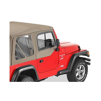 Bestop Upper Door Sliders for 1997-2006 WRANGLER - 5178733 Sliders, Dark Tan, Jeep, Pair