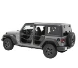 Bestop HighRock 4x4 Element Doors for 2020-2025 GLADIATOR, 2018-2026 WRANGLER - 5174001 Doors, Element, Front Driver and Passenger Side, Steel Lower Half, Matte Black, Jeep, Pair thumbnail 2