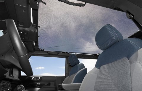 Bestop Mesh Safari Access Bimini Sunshades for 2021-2026 BRONCO - 52423-11 Soft Top, Bimini, Mesh, Black, Ford, 4-Door, Each thumbnail 2