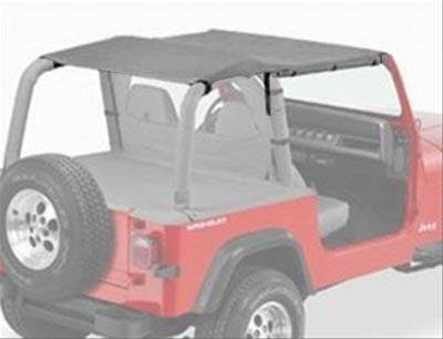 Bestop Strapless Safari Bikini Tops for 1991-1995 WRANGLER - 5252909 Soft Top, Bikini, Polymer Cloth, Charcoal, Jeep, Each