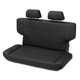 Bestop TrailMax II Fold and Tumble Black Denim Vinyl Seat 3943515 Seat, Tumble, Rear Bench, Vinyl, Denim, Jeep, Each thumbnail 3