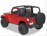 Bestop Sport Bar Covers for 2007-2018 WRANGLER, 2018 WRANGLER JK - 8002535 Covers, Vinyl, Black Diamond, Zippered, Kit thumbnail 2