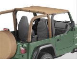 Bestop Header Bikini Tops 5252537 Soft Top, Bikini, Polymer Cloth, Spice, Jeep, Each thumbnail 2