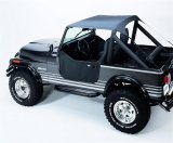 Bestop Traditional Bikini Tops for 1976-1986 CJ7, 1981-1985 SCRAMBLER, 1987-1991 WRANGLER - 5250809 Soft Top, Bikini, Polymer Cloth, Charcoal, Jeep, Each thumbnail 2