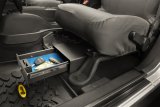 Bestop Underseat Locking Storage Boxes for 2007-2018 WRANGLER, 2018 WRANGLER JK - 4264001 Box, Lockable, Underseat, Steel, Black, Jeep, Each thumbnail 1