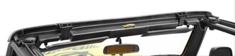 Bestop Windshield Channels for 1997-2006 WRANGLER - 5501401 Channel, Black, Jeep, Each