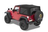 Bestop Replace-A-Tops for 2007-2018 WRANGLER, 2018 WRANGLER JK - 7984717 Soft Top, Replace-A-Top, Polymer Cloth, Black Twill, Tinted Windows, Jeep, Each thumbnail 2