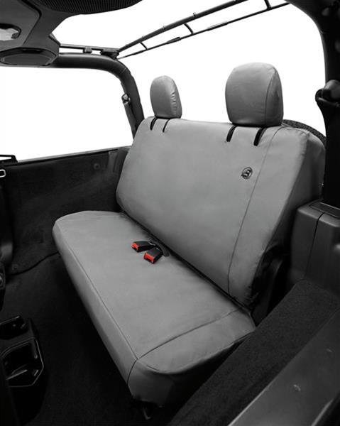 Bestop Seat Covers for 2018-2024 WRANGLER - 2929209 Cover, Rear, Charcoal, Jeep 2018-19 Wrangler JL 2-door Fits Factory Rear Seat, Each thumbnail 2