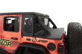 Bestop Halftops for 2018-2024 WRANGLER - 5390217 Soft Top, Half Top, Partial, Complete Top, Black Twill, Jeep, Each thumbnail 3