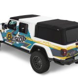 Bestop Supertops for Trucks 2 7732617 Soft Top. Supertop Truck 2, Truck Cap Top, PVC Coated Sailcloth, Black Twill, Side Curtains, Tinted Rear Window, 5 ft. Bed, Jeep, Each thumbnail 2