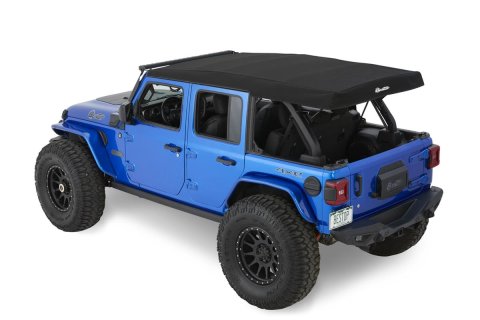 Bestop Supertop Squareback Soft Tops for 2018-2026 WRANGLER - 54726-35 Top, Squareback, Complete Top, Black Diamond, Jeep, Each thumbnail 4