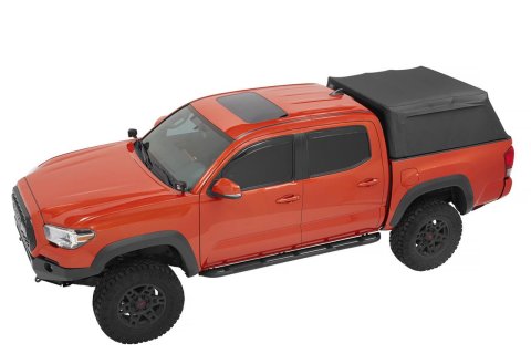 Bestop Supertop for Truck 2 Tonneau Covers 2005-2024 TACOMA - 77311-35 Cover, 2, Soft Roll-Up, Hook and Loop Attachment, Black Diamond, Vinyl, 5 ft. Bed, Toyota, Each