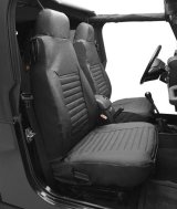 Bestop Seat Covers for 1980-1983 CJ5, 1976-1986 CJ7, 1987-1991 WRANGLER - 2922715 Cover Black denim, hi-back (pair) 80-91 CJ`s & Wranglers thumbnail 1