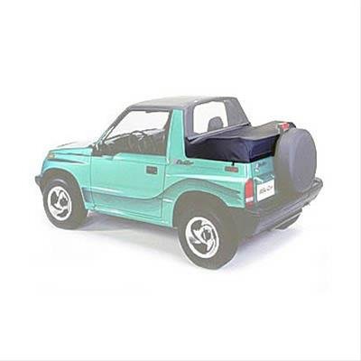Bestop Duster Deck Covers for 1995-1998 SIDEKICK, 1998 TRACKER, 1995-1997 TRACKER - 9002915 Soft Top, Cover, Polymer Cloth, Black Denim, Chevy, Suzuki, Geo, Each