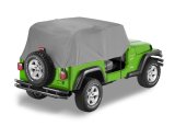 Bestop Trail Cover Jeep Covers for 1997-2006 WRANGLER - 8103709 Car and Truck Cover, Haartz Fabric, Charcoal, Custom-Fit, Jeep, Each thumbnail 2