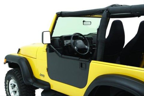 Bestop HighRock 4x4 Element Doors for 1997-2006 WRANGLER - 5182501 Doors, Element, Lower Half, Steel, Black Powdercoated, Matte, Jeep, Pair