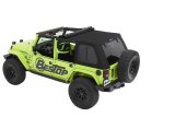 Bestop Trektop Pro Hybrid Slantback Soft Tops for 2007-2018 WRANGLER, 2018 WRANGLER JK - 5486317 Top, Slantback, Twill, Black, Tinted Windows, Jeep, Kit thumbnail 5