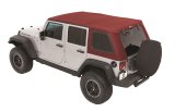 Bestop Trektop Pro Hybrid Slantback Soft Tops for 2007-2018 WRANGLER, 2018 WRANGLER JK - 5486317 Top, Slantback, Twill, Black, Tinted Windows, Jeep, Kit thumbnail 8