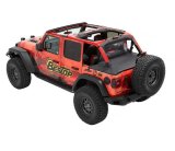 Bestop Duster Deck Covers for 2018-2024 WRANGLER - 9003635 Soft Top, Cover, Fabric, Black Diamond, Jeep, 4-Door, Each thumbnail 1