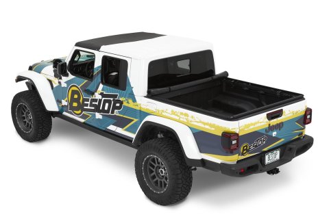 Bestop Supertop for Truck 2 Tonneau Covers 2020-2024 GLADIATOR - 7742635 Cover, 2l, Soft Roll-Up, Vinyl, Black Diamond, Jeep Gladiator JT, Each