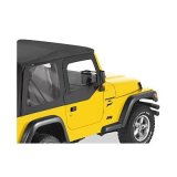 Bestop Soft Upper Doors for 1997-2006 WRANGLER - 5179015 Doors, Upper, Fabric, Black Denim, Driver and Passenger Side, Jeep, Pair thumbnail 1