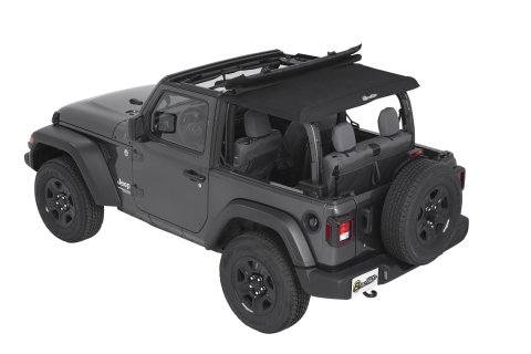 Bestop Trektop Slantback Soft Tops for 2018-2026 WRANGLER - 5686217 Top, Slantback, Twill, Black, Tinted Windows, Jeep, Kit thumbnail 4