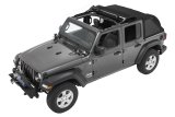 Bestop Trektop Slantback Soft Tops for 2018-2026 WRANGLER - 5686335 Top, Slantback, Polymer Cloth, Black Diamond, Tinted Windows, Jeep, Kit thumbnail 1