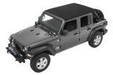 Bestop Trektop Slantback Soft Tops for 2018-2026 WRANGLER - 5686335 Top, Slantback, Polymer Cloth, Black Diamond, Tinted Windows, Jeep, Kit thumbnail 2