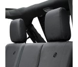 Bestop Seat Covers for 2018-2024 WRANGLER - 2929235 Cover, Rear, Black Diamond, Jeep 2018-19 Wrangler JL 2-door Fits Factory Rear Seat, Each thumbnail 1