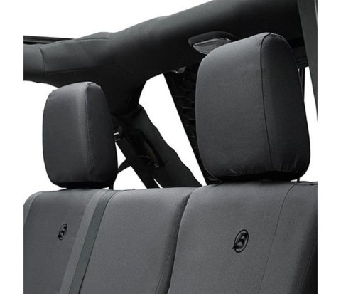 Bestop Seat Covers for 2018-2024 WRANGLER - 2929235 Cover, Rear, Black Diamond, Jeep 2018-19 Wrangler JL 2-door Fits Factory Rear Seat, Each