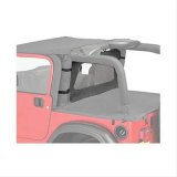 Bestop Windjammers for 2003-2006 WRANGLER - 8003235 Soft Top, Windjammer, Polymer Cloth, Black Diamond, Jeep, Each thumbnail 1