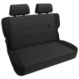 Bestop TrailMax II Fold and Tumble Black Denim Fabric Seat 3944115 Seat, Tumble, Rear Bench, Fabric, Denim, Jeep, Each thumbnail 1