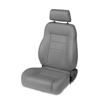 Bestop TrailMax II Pro Charcoal Vinyl Seat 3945109 Seat, II, Highback Front Bucket, Reclining, Vinyl, Charcoal, Jeep, Each