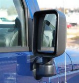 Bestop HighRock 4x4 Mirrors for 2007-2018 WRANGLER, 2018 WRANGLER JK - 5126001 Side Mirrors, 4x4, Rectangular, Manual, Black ABS Plastic Housing, Jeep, Pair thumbnail 2