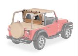Bestop Windjammers 8003037 Soft Top, Windjammer, Polymer Cloth, Spice, Jeep, Each thumbnail 3