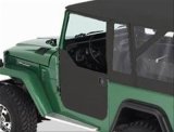 Bestop Half Doors for 2007-2018 WRANGLER, 2018 WRANGLER JK - 5304135 Doors, Lower, Fabric, Black Diamond, Driver and Passenger Side, Jeep, Pair thumbnail 2
