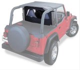 Bestop Wraparound Windjammers 8003315 Soft Top, Windjammer, Polymer Cloth, Black Denim, Jeep, Each thumbnail 2