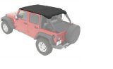 Bestop Safari Header Bikini Tops for 2010-2018 WRANGLER, 2018 WRANGLER JK - 5258435 Soft Top, Bikini, Polymer Cloth, Black Diamond, Jeep, Each thumbnail 5