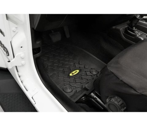 Bestop Floor Liners for 2018-2026 WRANGLER - 5151501 Liner, Second Seat, Jeep Wrangler JL, Thermoplastic, Black, Each thumbnail 1
