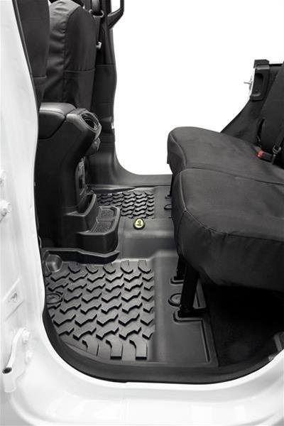 Bestop Floor Liners for 2018-2026 WRANGLER - 5151501 Liner, Second Seat, Jeep Wrangler JL, Thermoplastic, Black, Each thumbnail 2