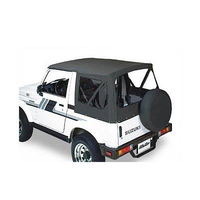 Bestop Replace-A-Tops 5136115 Soft Top, Replace-A-Top, Polymer Cloth, Black Denim, Suzuki, Samurai, Each