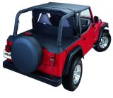 Bestop Tire Covers 6102915 Cover, Black Denim, Fabric, Wraparound, for Tires up to 9 in. Wide and 29 in. Diameter, Each thumbnail 1