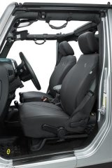 Bestop Seat Covers for 2013-2018 WRANGLER, 2018 WRANGLER JK - 2928335 Covers, First Row, Bucket, 600-denier, Black Diamond, Jeep, Pair thumbnail 6